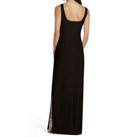 Aidan Mattox Black Cut-Out Scoop Neck Maxi Evening Gown Sz 0 NWT - Picture 13 of 15